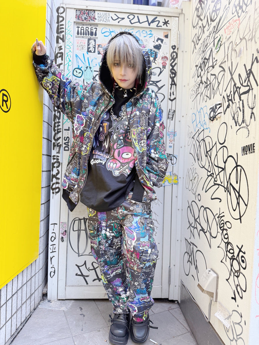 Hypercore sticker trousers – Grumpy Bunny