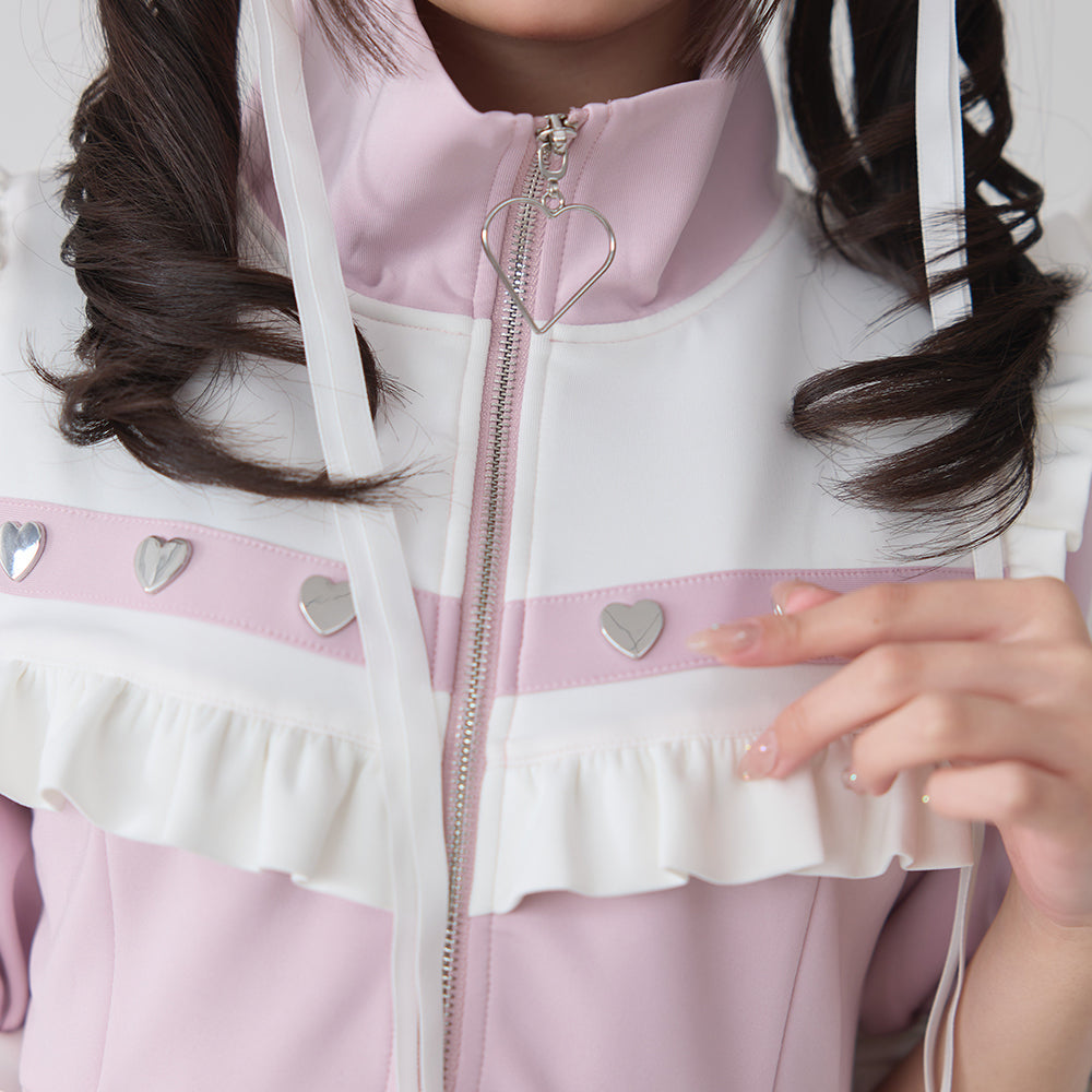 Dear My Love frill Jersey dress