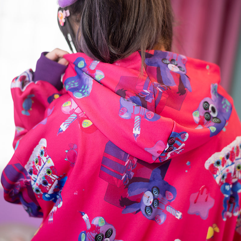 ACDC RAG Mad B-Day pink zip hoodie