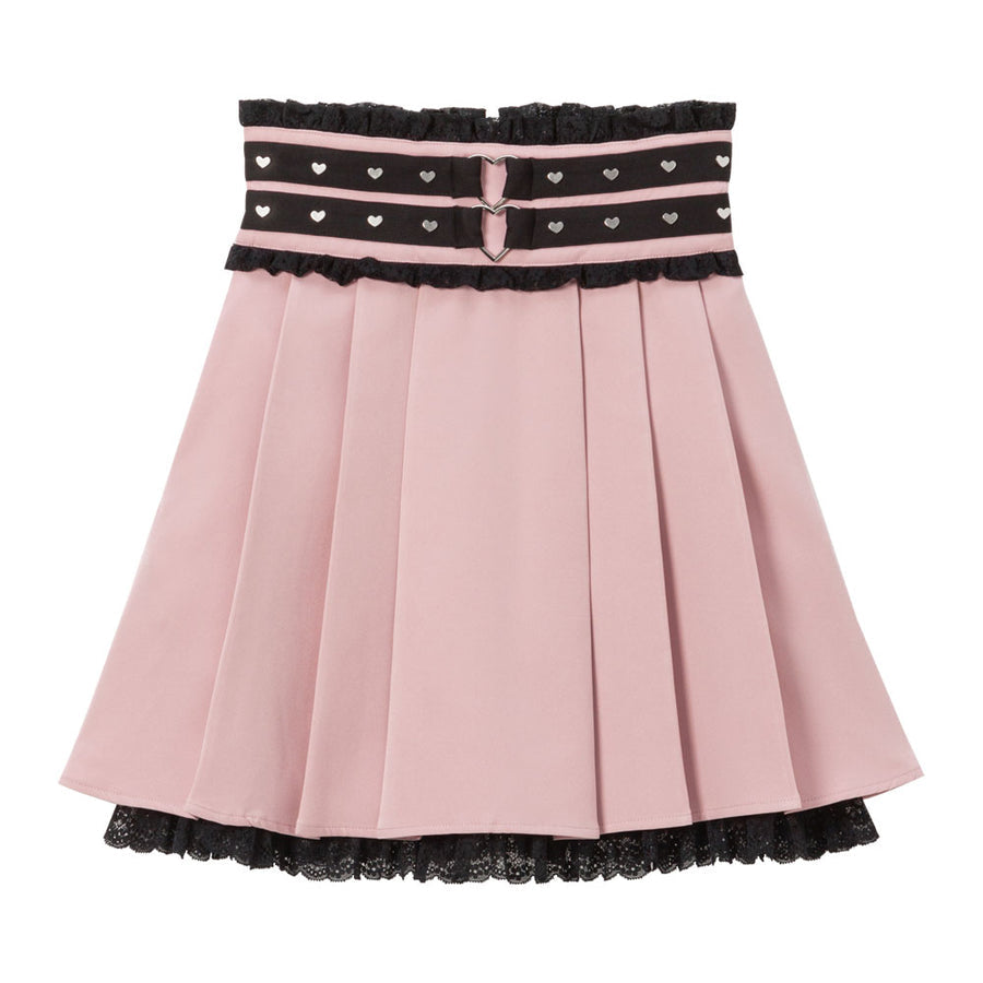 Dear My Love jirai kei heart stud skirt