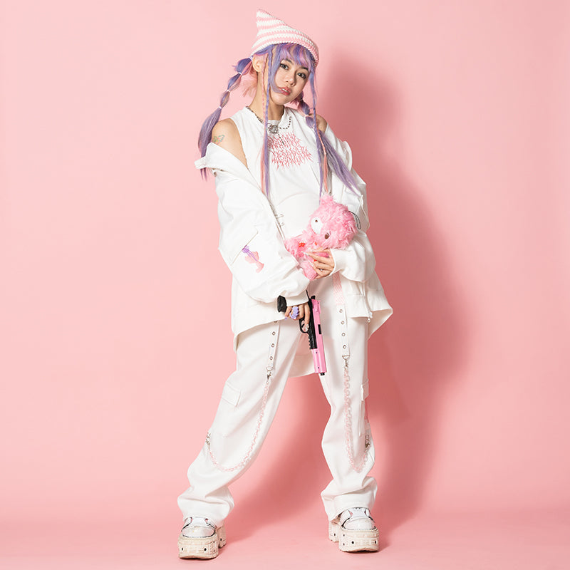 ACDC RAG & Gloomy Bear pastel sleeveless top