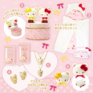 Sanrio Hello Kitty & Mimmy "Birthday" 18k gold necklace