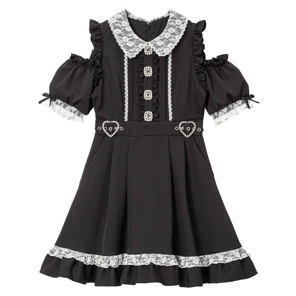 Dear My Love Whip "Kirakira Bijou lace frill" dress