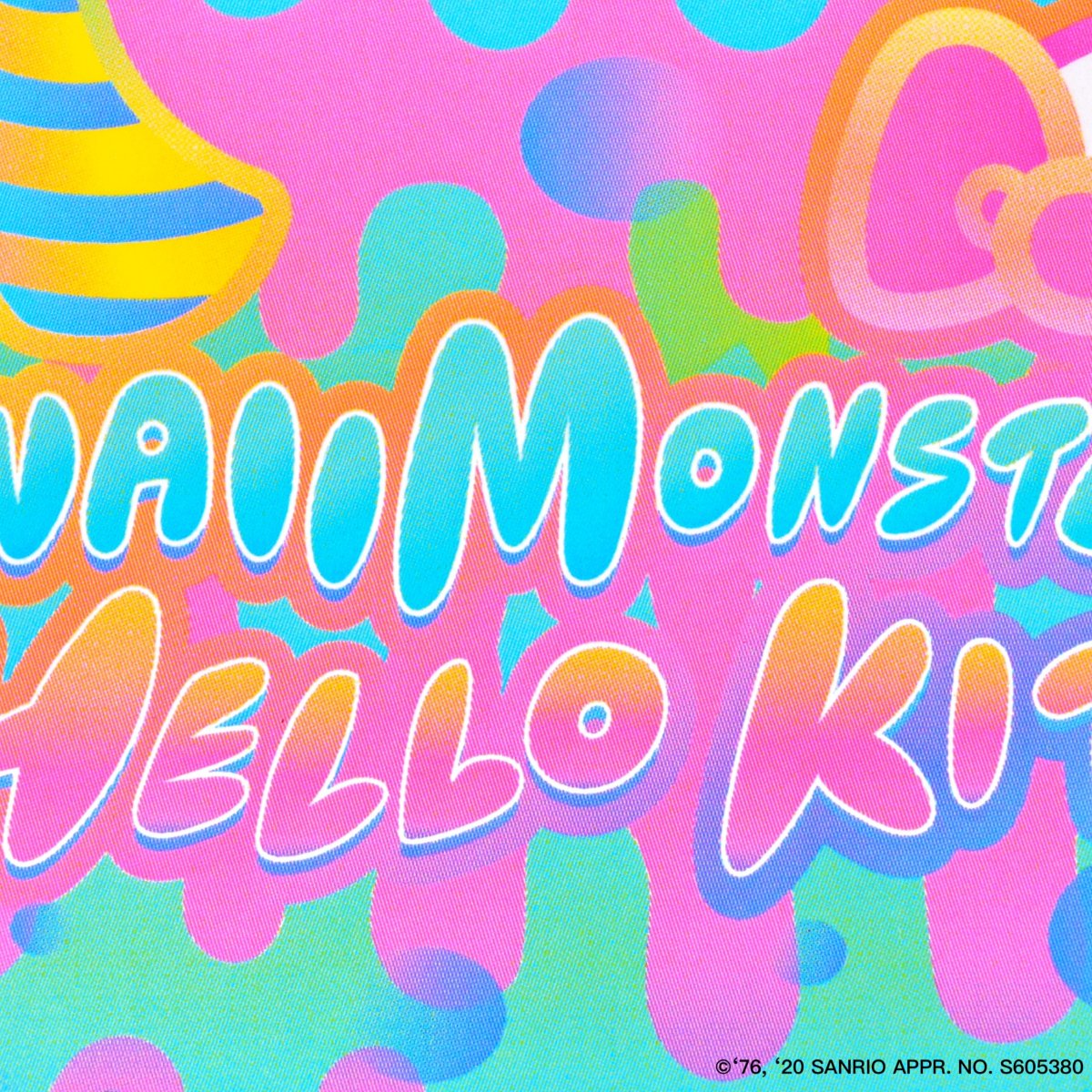 6% Dokidoki Kawaii Monster Cafe x Hello Kitty logo sticker