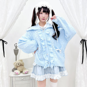 Dear My Love "Sailor Collar Frill" cardigan