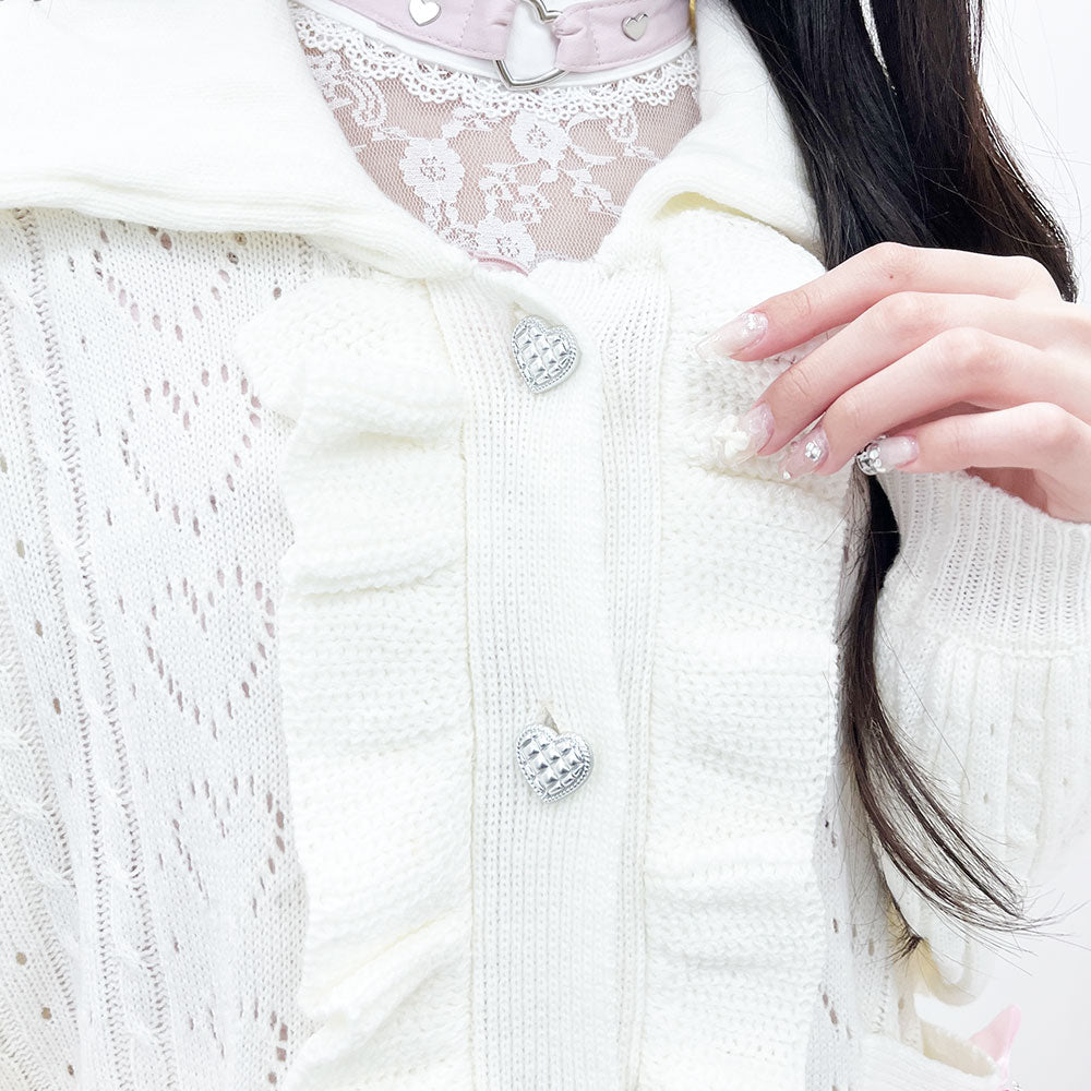 Dear My Love "Sailor Collar Frill" cardigan