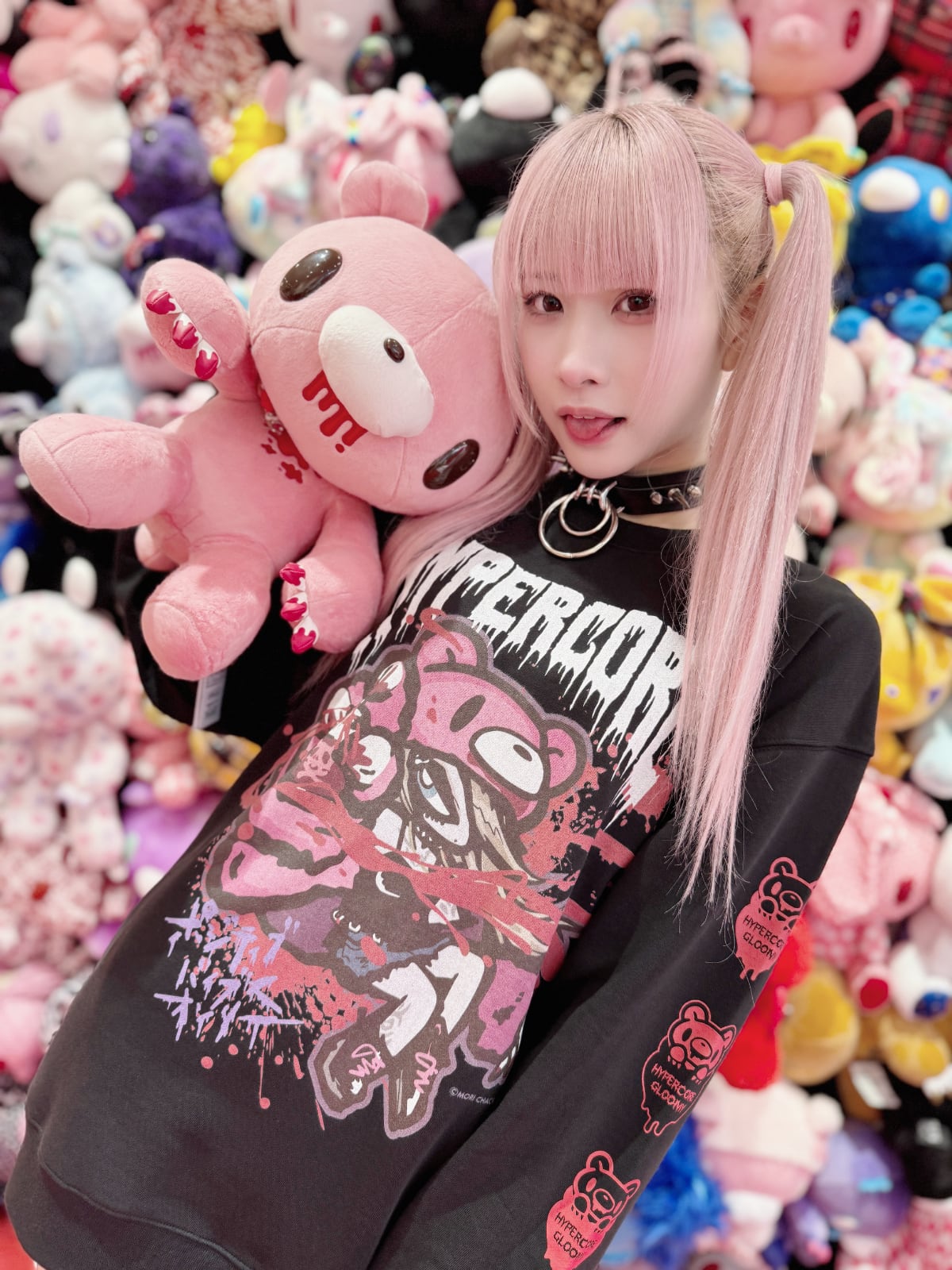 Hypercore x Gloomy Bear collab sweatshirt