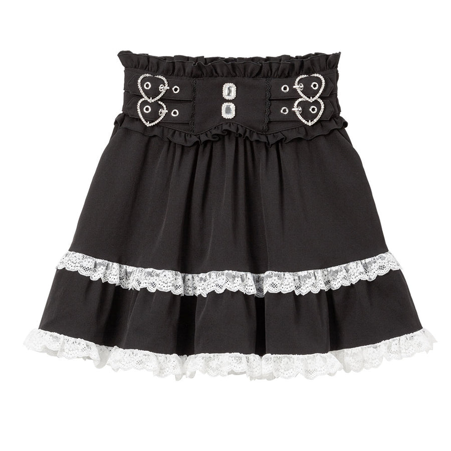 Dear My Love jirai kei tiered heart skirt