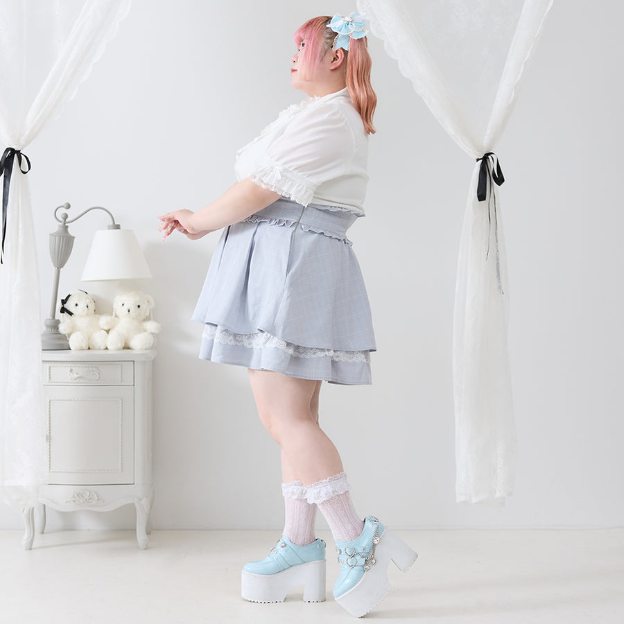 Dear My Love Whip "Pearl Bijou flared" skirt