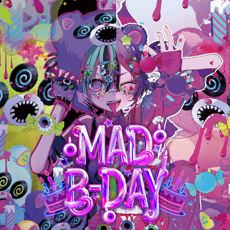 ACDC RAG Mad B-Day fluffy monster bustier