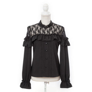 Dear My Love "Heart Choker Lace Frill" blouse