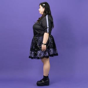 ACDC RAG “Love Punk” plus size purple skirt