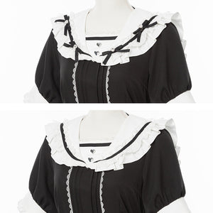 Dear My Love Whip "Lace Frill Sailor" dress