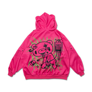 ACDC RAG & Gloomy Bear vivid mesh hoodie