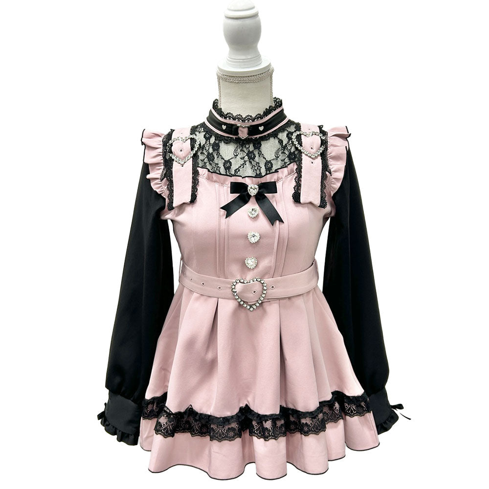 Dear My Love "Heart Choker Belt Lace" dress