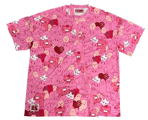 Ghost Girl Goods & Gloomy Bear collab "Ghostown" zip tee