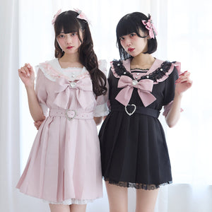 Dear My Love "Lace Frill Sailor" dress