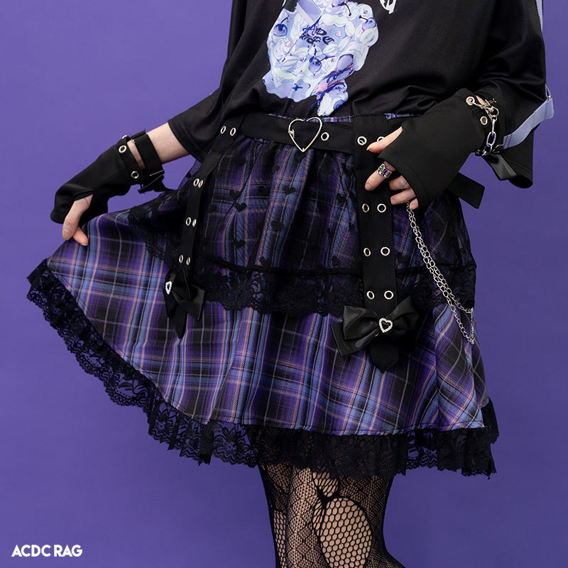 ACDC RAG “Love Punk” purple skirt