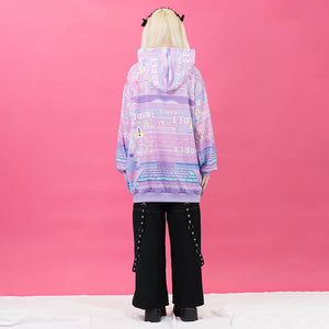 ❤︎ah❤︎ Eita collab tenshi kawaii punk Sabbatic ram ear tag hooded