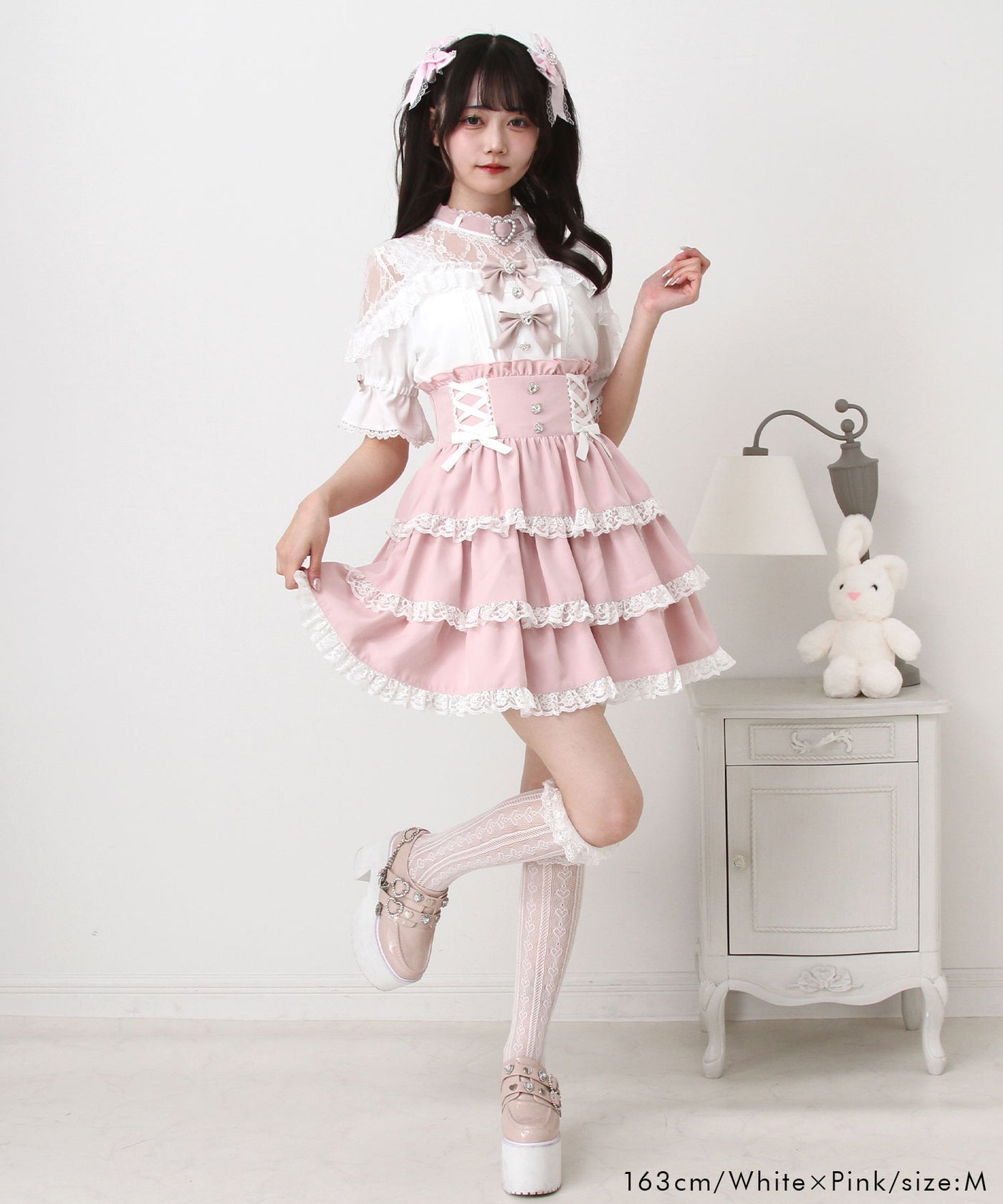 Dear My Love heart bijoux ribbon blouse