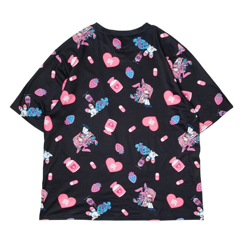 ACDC RAG x Menhera Chan t-shirt – Grumpy Bunny