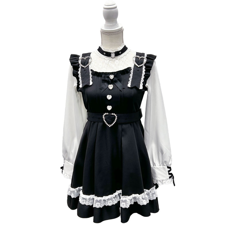 Dear My Love "Heart Choker Belt Lace" dress