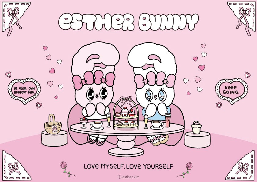 Esther Bunny chill time plushie