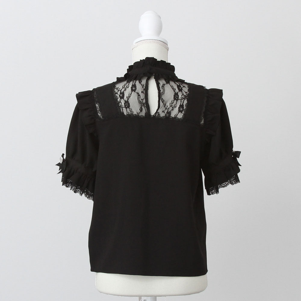 Dear My Love Heart Belt Bijou blouse