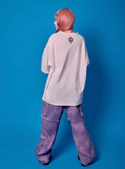 Psycho Nation x Rene "Gothic" white t-shirt ~ LAST ONE!