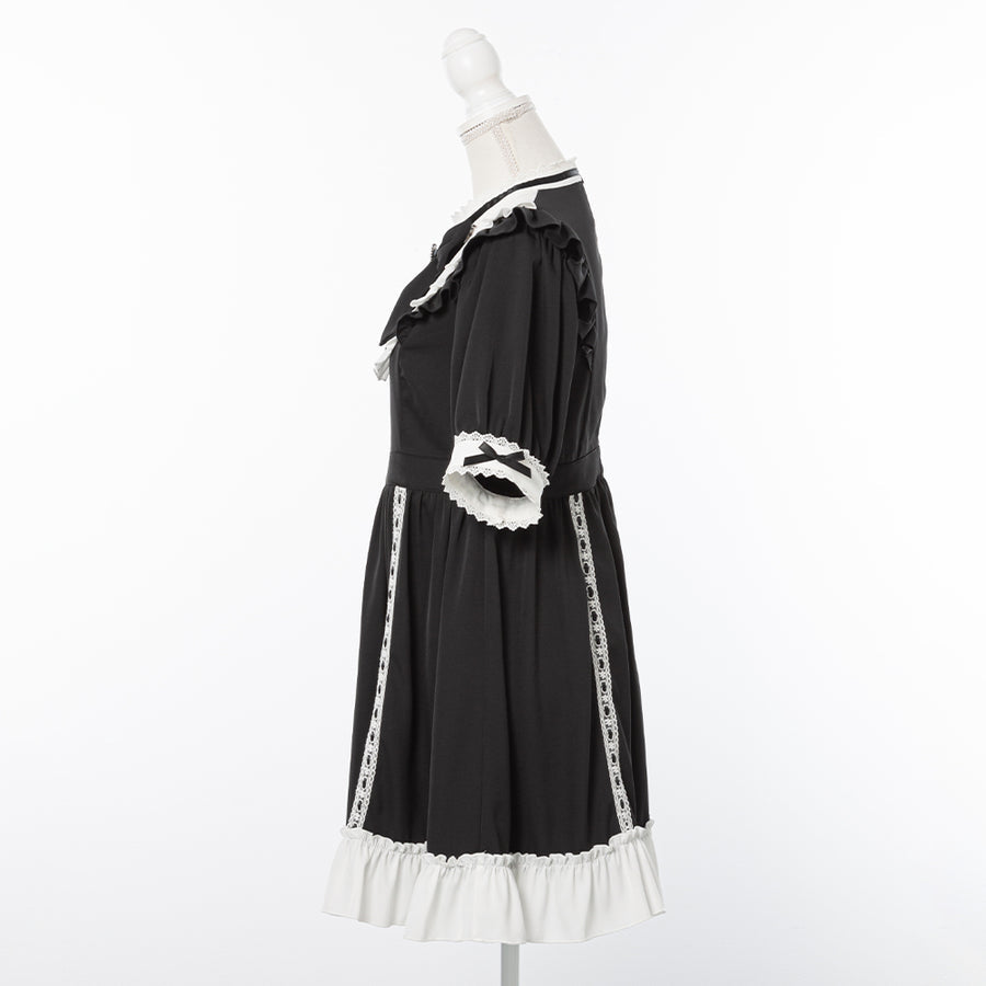 Dear My Love Whip "Lace-up Ribbon Dolly" dress