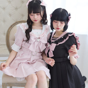 Dear My Love "Lace Frill Sailor" dress