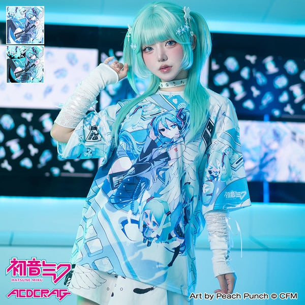 【CANEL】シャネルトップス tシャツmiku ACDC RAG x Hatsune Miku t-shirt – Grumpy Bunny