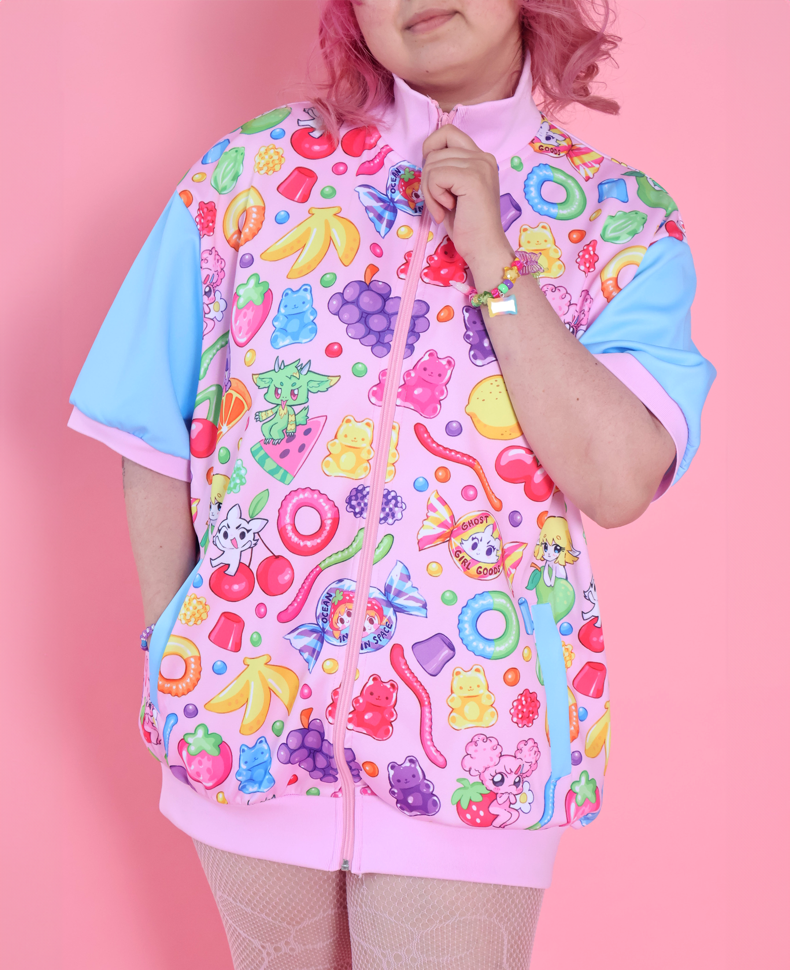 Ghost Girl Goods "Gummi Pop Jacket" (Cotton Candy)