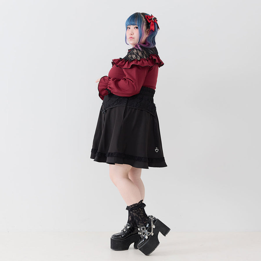 Dear My Love Whip "Heart Choker Lace Frill" blouse