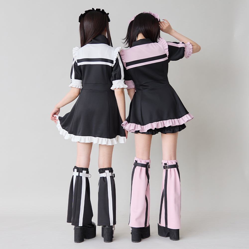 Dear My Love frill Jersey dress