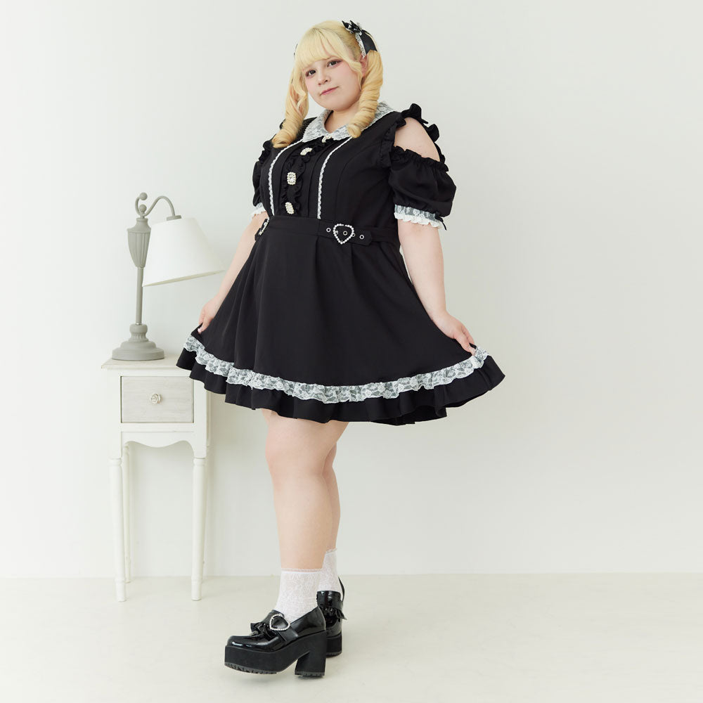 Dear My Love Whip "Kirakira Bijou lace frill" dress