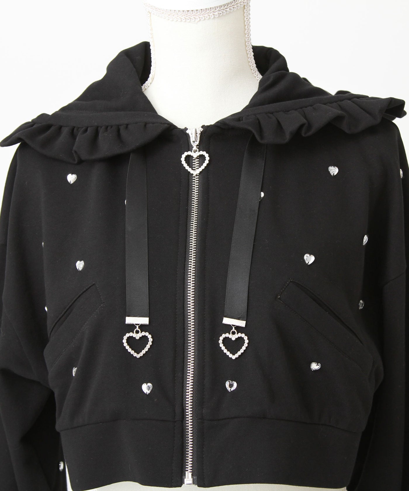 Dear My Love heart dot short hoodie