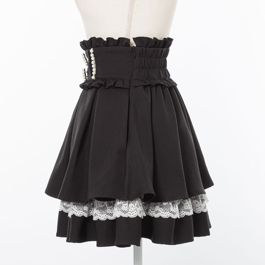 Dear My Love Whip "Pearl Bijou flared" skirt