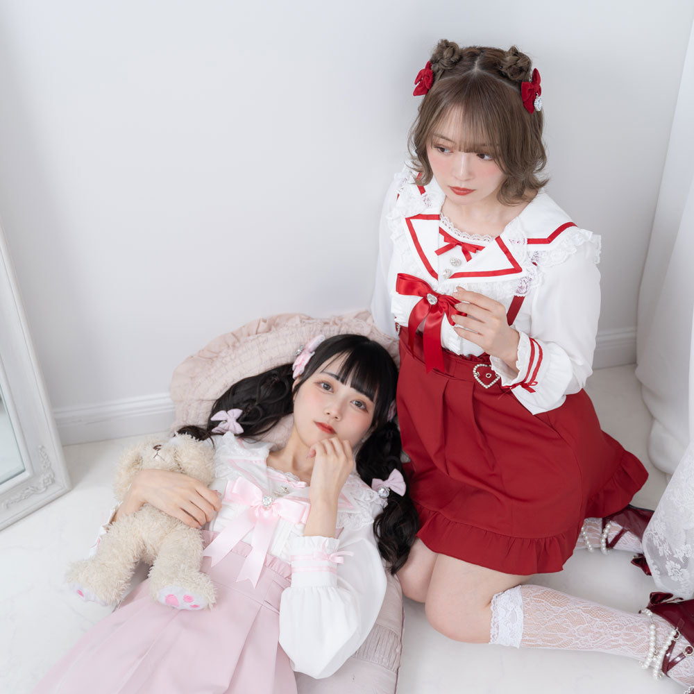 Dear My Love tailored sailor blouse