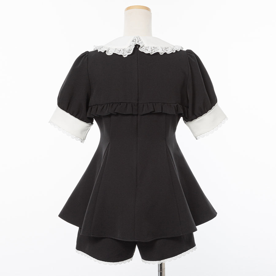 Dear My Love Whip "Bolero Layered Frill" tunic & shorts set