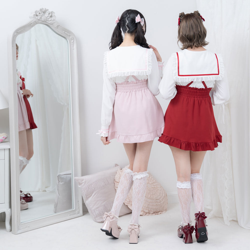 Dear My Love tailored sailor blouse