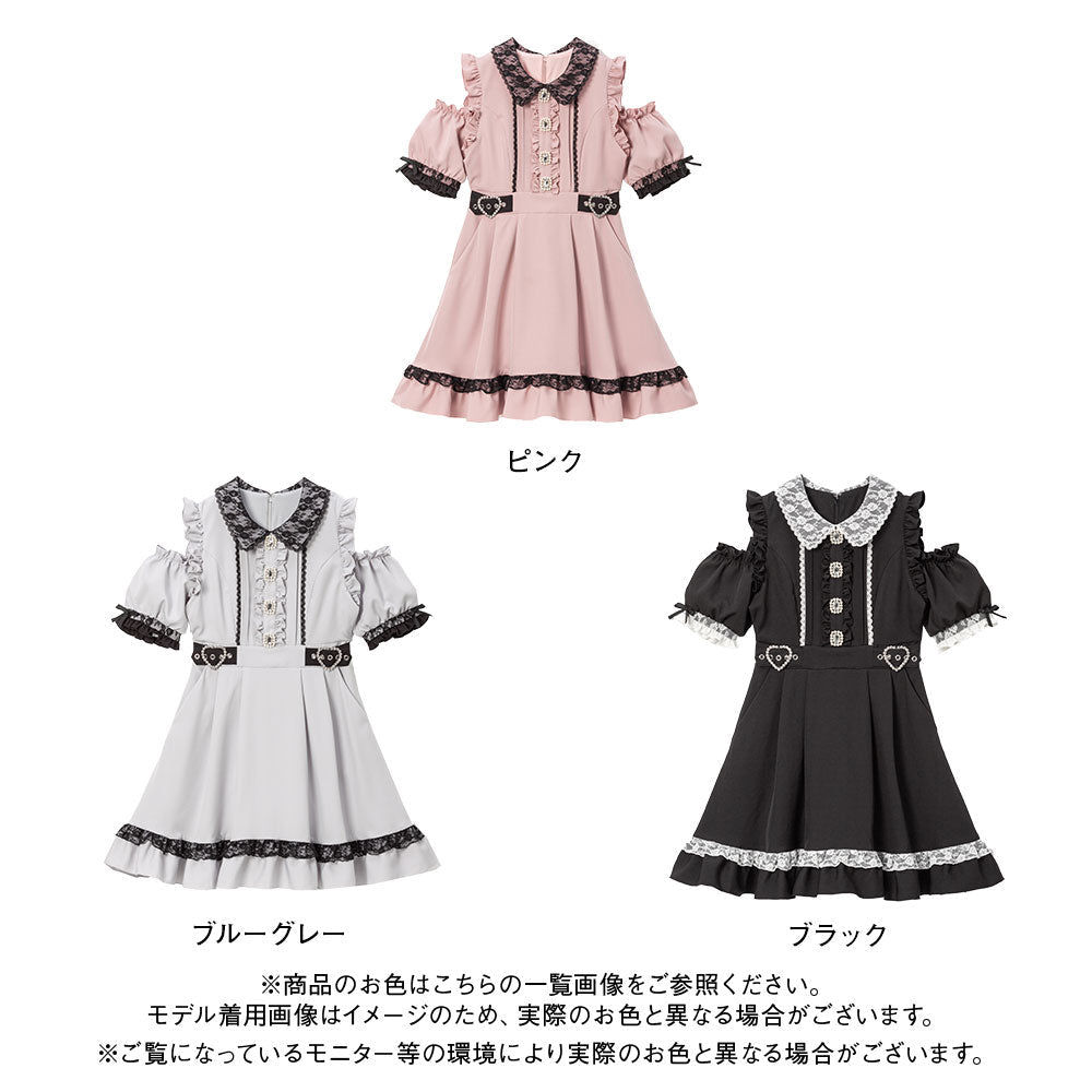 Dear My Love Whip "Kirakira Bijou lace frill" dress