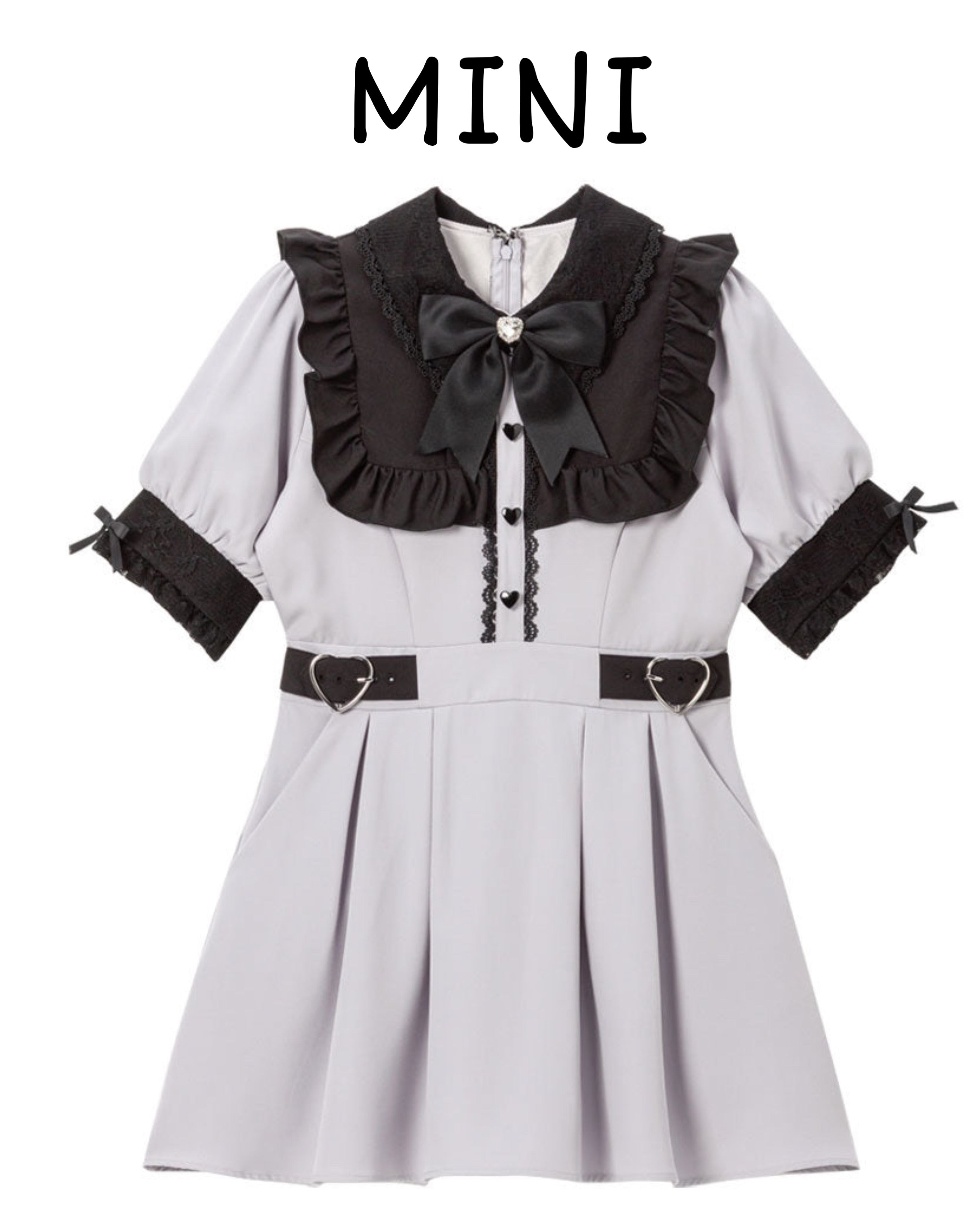 Dear My Love "Lace Layered Heart Buckle" dress