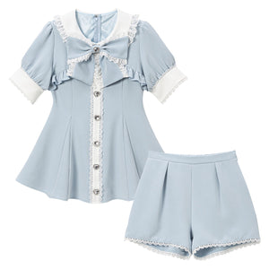 Dear My Love Whip "Bolero Layered Frill" tunic & shorts set