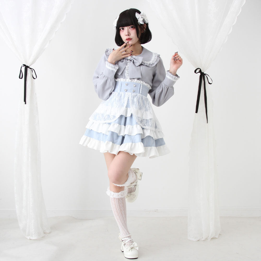 Dear My Love frilly lace ribbon skirt