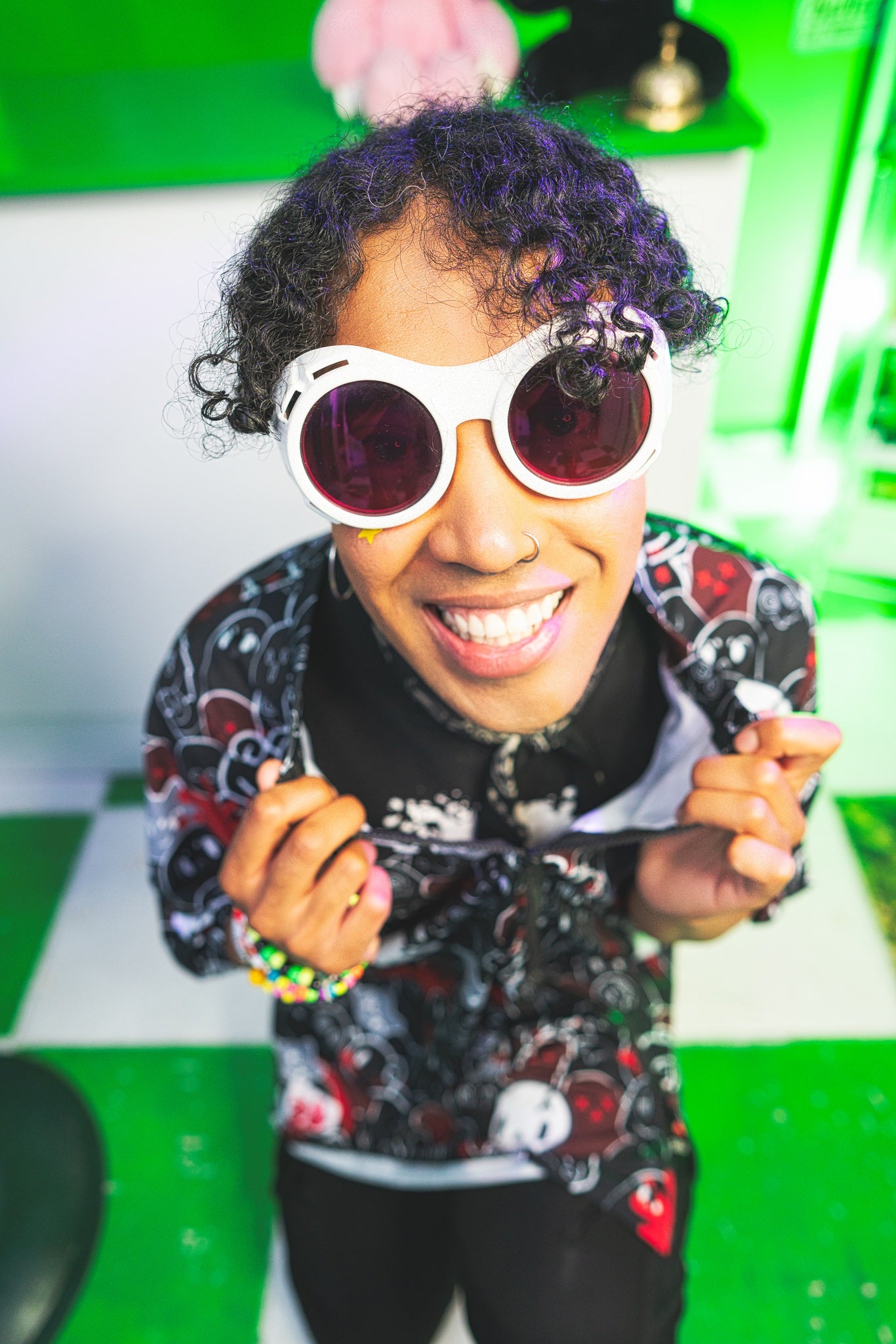 Ghost Girl Goods & Gloomy Bear collab "Ghostown" zip tee