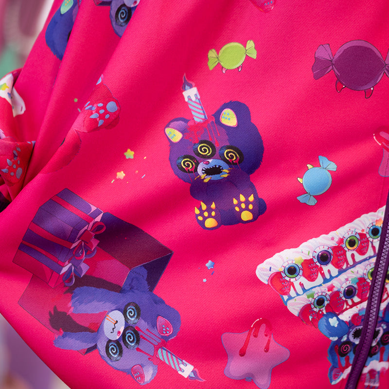 ACDC RAG Mad B-Day pink zip hoodie