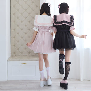 Dear My Love Whip "Lace Frill Sailor" dress