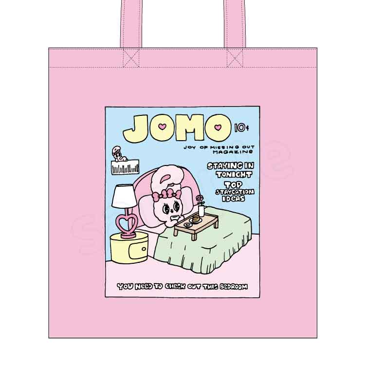 Esther Bunny pink tote bag