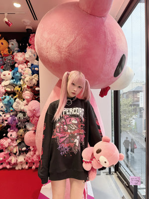 Hypercore x Gloomy Bear collab sweatshirt